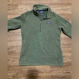 Olive Green Patagonia Quarter zip